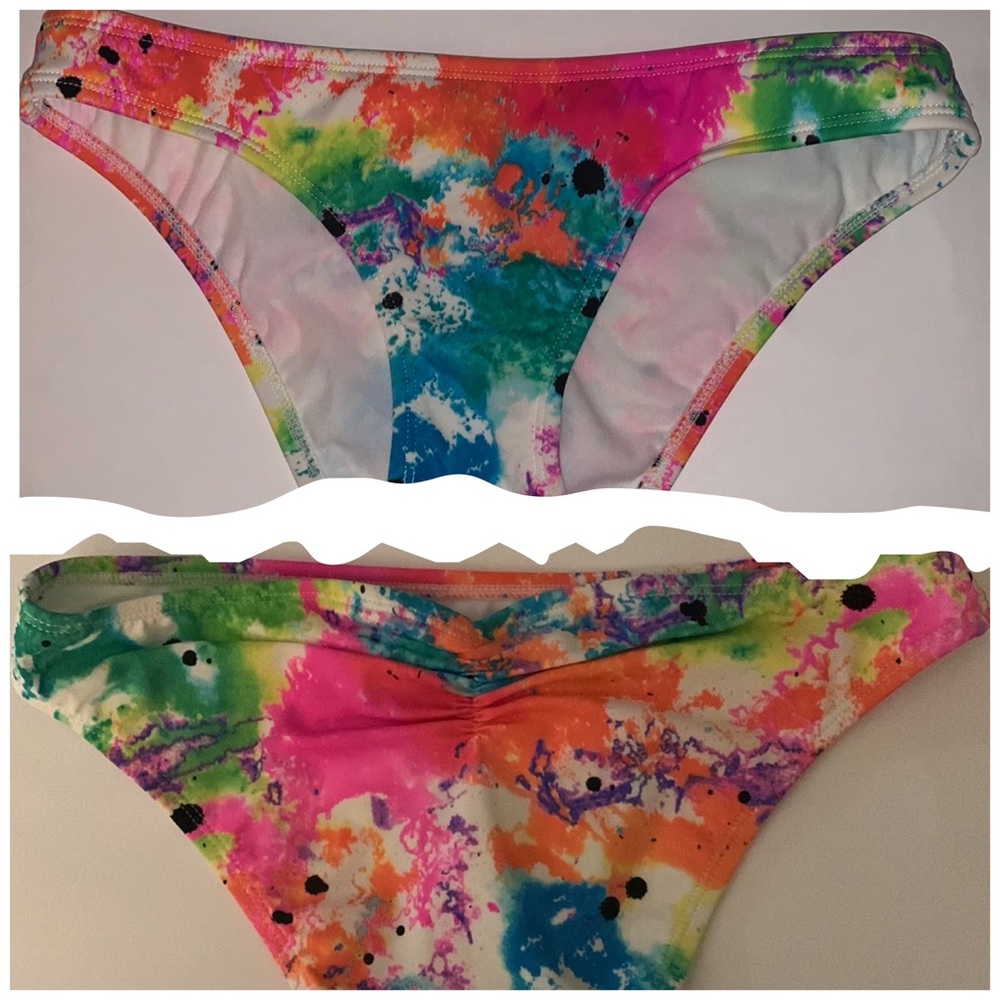 Neon Splatter Bikini Bottom